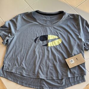 Nike Gray Tee with Yellow and Black Logo